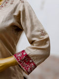 Lakhnavi Gharara – Golden Tissue & Banarasi Brocade Set