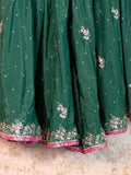 Lakhnavi Gharara – Crap Silk with Zari Pitta Work