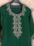 Lakhnavi Gharara – Crap Silk with Zari Pitta Work