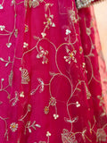 Designer Tissue Silk Gown with Organza Dupatta