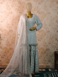 Lakhnavi Gharara – Zari Georgette & Pure Banarasi Designer Set