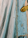 Designer Sharara Set – Tissue Silk with Zari & Pearl Work