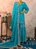 Lakhnavi Gharara in Pure Silk with Dabka Zardozi Work