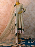 Anarkali Chatapati Gown in Tissue & Banarasi with Zardozi