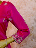 Lakhnavi Chatapati Gharara in Pure Silk with Zardozi