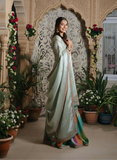 Luxury Handcrafted Pastel Green & Multicolor chatapati Gharara Set – A Royal Blend of Tradition & Elegance