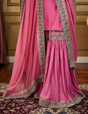 Blush Pink Handcrafted Gharara Set – A Timeless Ethnic Statement