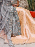 Grey & Gold Embroidered Lehenga | Handcrafted Ethnic Wear | Festive & Wedding Collection